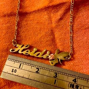 Name personalized 925 silver necklace ‘Heidi’